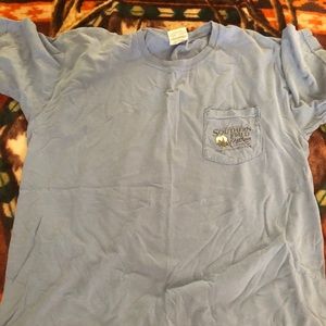 Blue grey Southern fried cotton men’s lg T-shirt